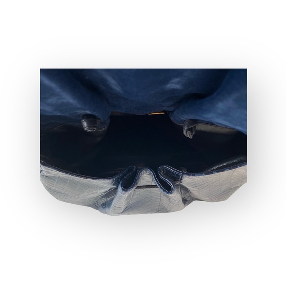 Vintage: Sharif ♕ Rainbow Snakeskin Leather Patchwork Crossbody Bag Handbag ♕ - Picture 14 of 16